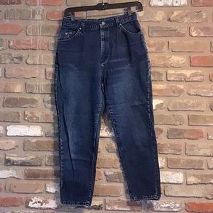 LEE Vintage Hi-Rise Tapered Leg Mom 80’s Dark Wash Jeans 16 P